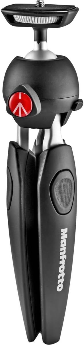 Manfrotto MTPIXIEVO-BK, PIXI EVO 2-Segment Mini-Stativ für spiegellose Kameras, kompakte Systemkamer