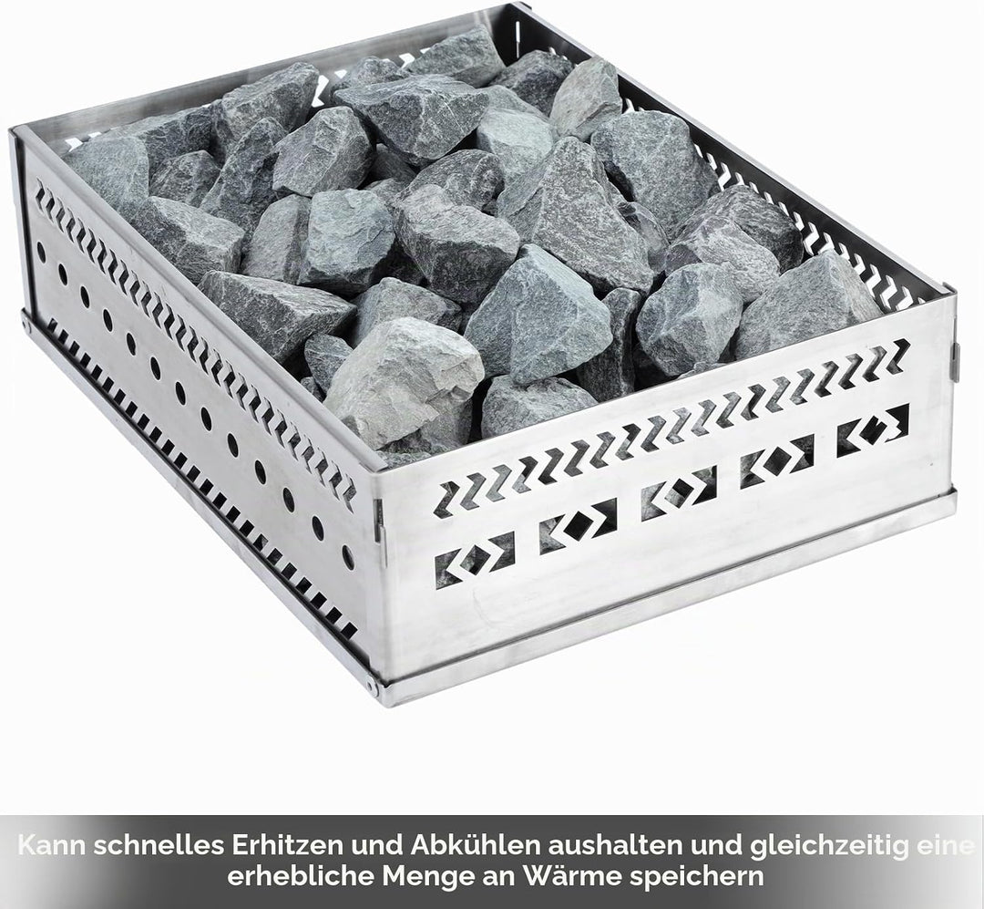 WILLOWYBE Sauna Stein Felsen Grad A+ Ungefähr 35lb/16kg, Sauna Zubehör