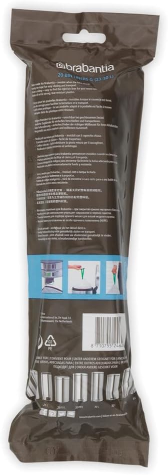 6x Brabantia Müllbeutel Spenderverpackung 30 l (G) 20 Stück 6er-Pack, 6er-Pack