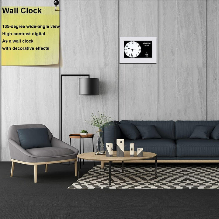 AINFTIME Uhr mit Tag und Datum für ältere Menschen, 3 Farben, digitaler Kalender, Wecker, Demenz, Al