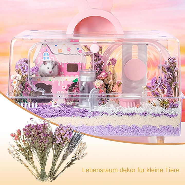Hamster-Heublumen-Einstreu, Bettwäsche für Blumen Hamster, Hamster-Blumen Bettwäsche, Hamster-Heublu