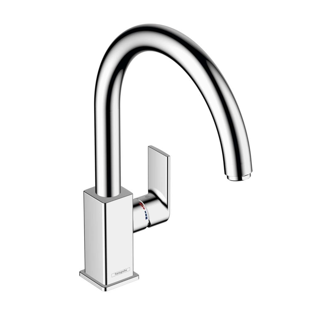 hansgrohe Küchenarmatur Vernis Shape M35, Wasserhahn Küche mit Auslauf Höhe 260 mm, 1 Strahlart, Chr