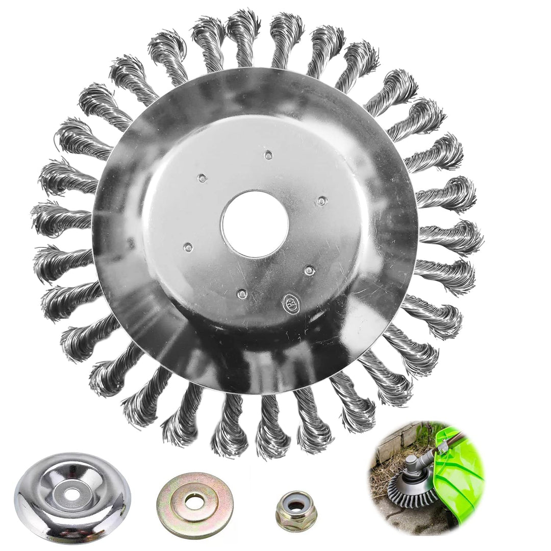 munloo Unkrautbürste Freischneider, Profi Wildkrautbürste für Motorsense, 200mm*25.4mm Ultimate Trim