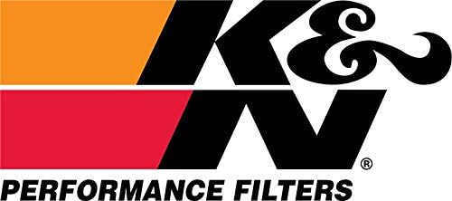 K&amp;N RP-4980 KFZ und Motorrad universeller Luftfilter mit Kohlefaser-Deckel, Rot