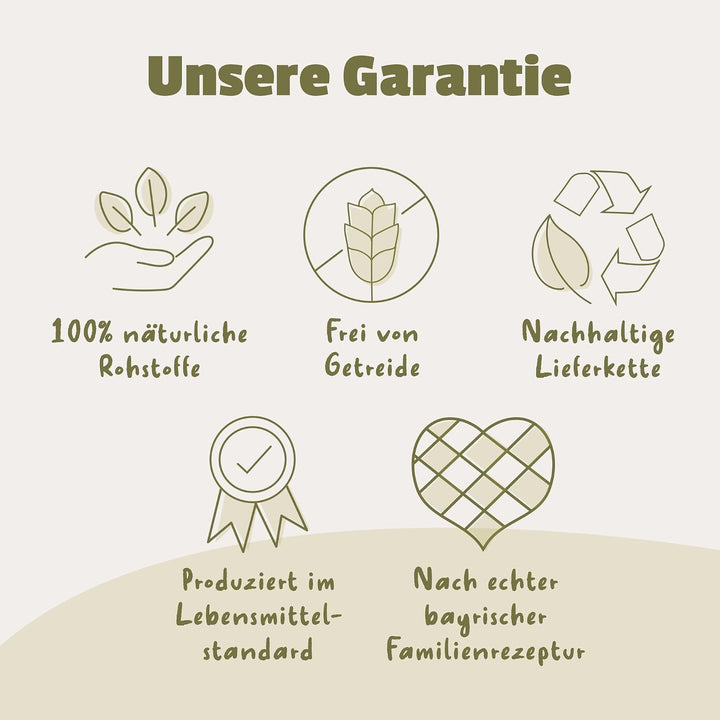 Escapure Hunde Leckerli Beutel | Pferd Hupferl 1000g | Pferd Hupferl in Premium Qualität | 98% Muske