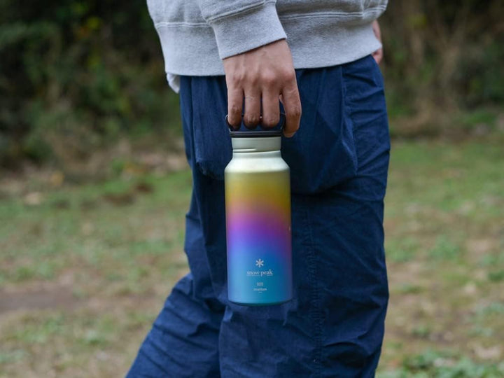 Snow Peak Titanium Aurora Bottle 800 - Rainbow