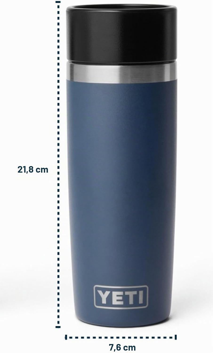 YETI Rambler 16 oz (473 ml) Travel Bottle mit auslaufsicherem Commuter-Deckel, Vakuumisolierte Edels