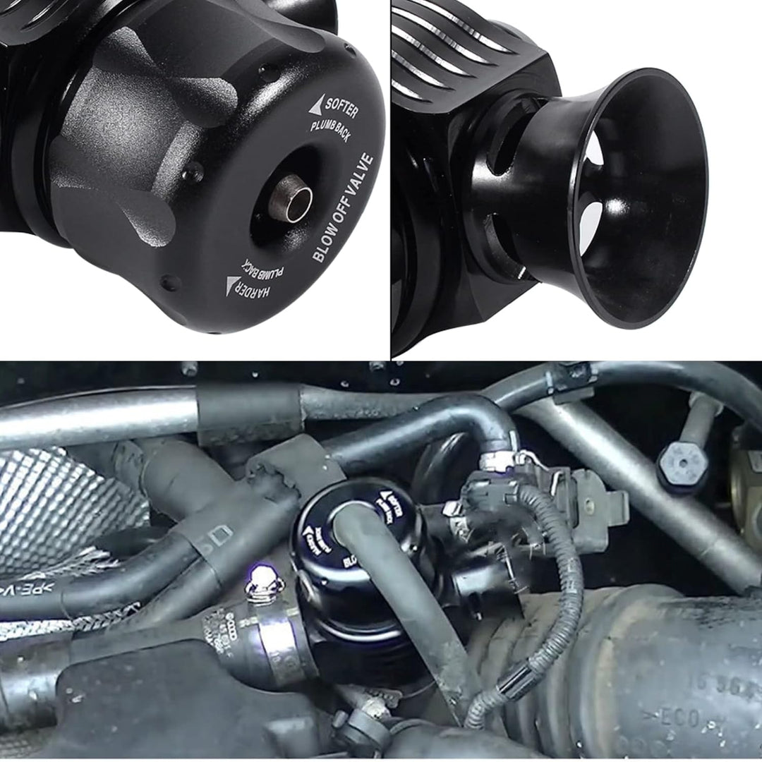 Dump-Umleiter,Universal Turbo Abblaseventil 25mm Aluminium Turbo Splitter Ventil Auto Dual Port Umwä