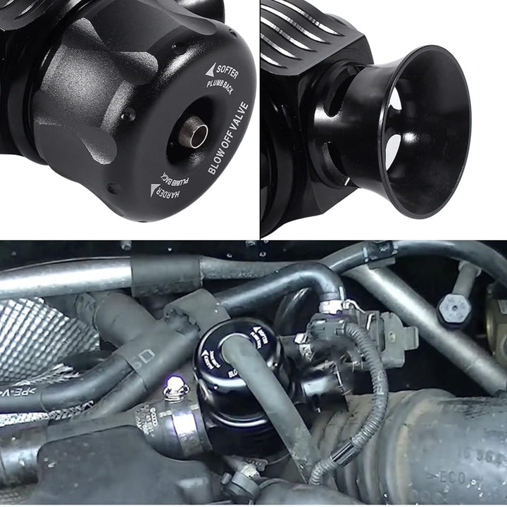 Dump-Umleiter,Universal Turbo Abblaseventil 25mm Aluminium Turbo Splitter Ventil Auto Dual Port Umwä