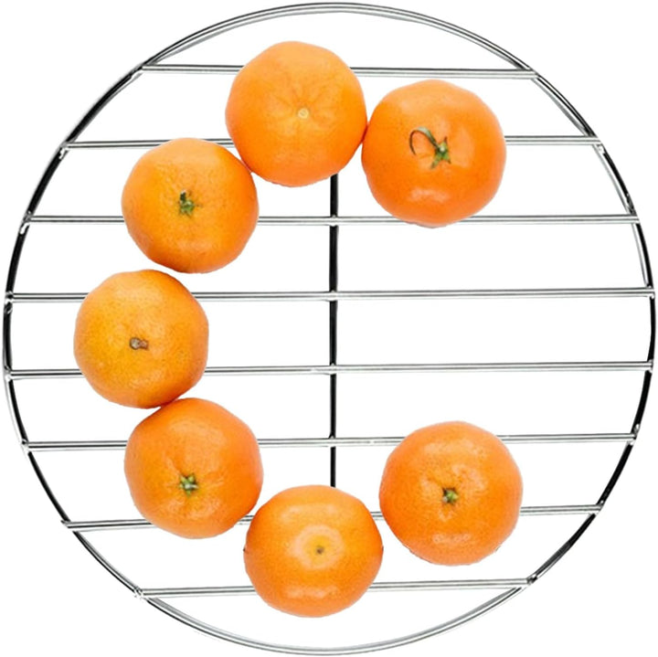 Grillrost, runder Drahtgitter, 48 cm, Edelstahl-Konstruktion und hitzebeständiges Design, Grillgitte