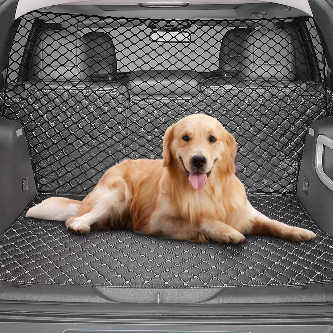 Schutzgitter Auto Barriere Trennnetz: Hundegitter Auto Hundeschutzgitter aus Polypropylen mit 4 Hake