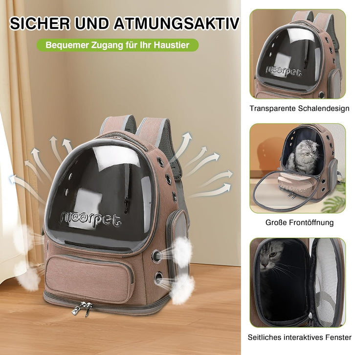 ALLSOPETS Katzenrucksack Träger Innovativer Reisender Bubble Rucksack Tragbar Haustierträger für Kat