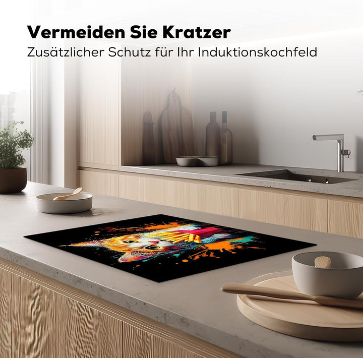 Herdabdeckplatte 70x52 cm Einteilig Ceranfeld Abdeckplatte für Induktionsschutz Ceranfeldabdeckung V