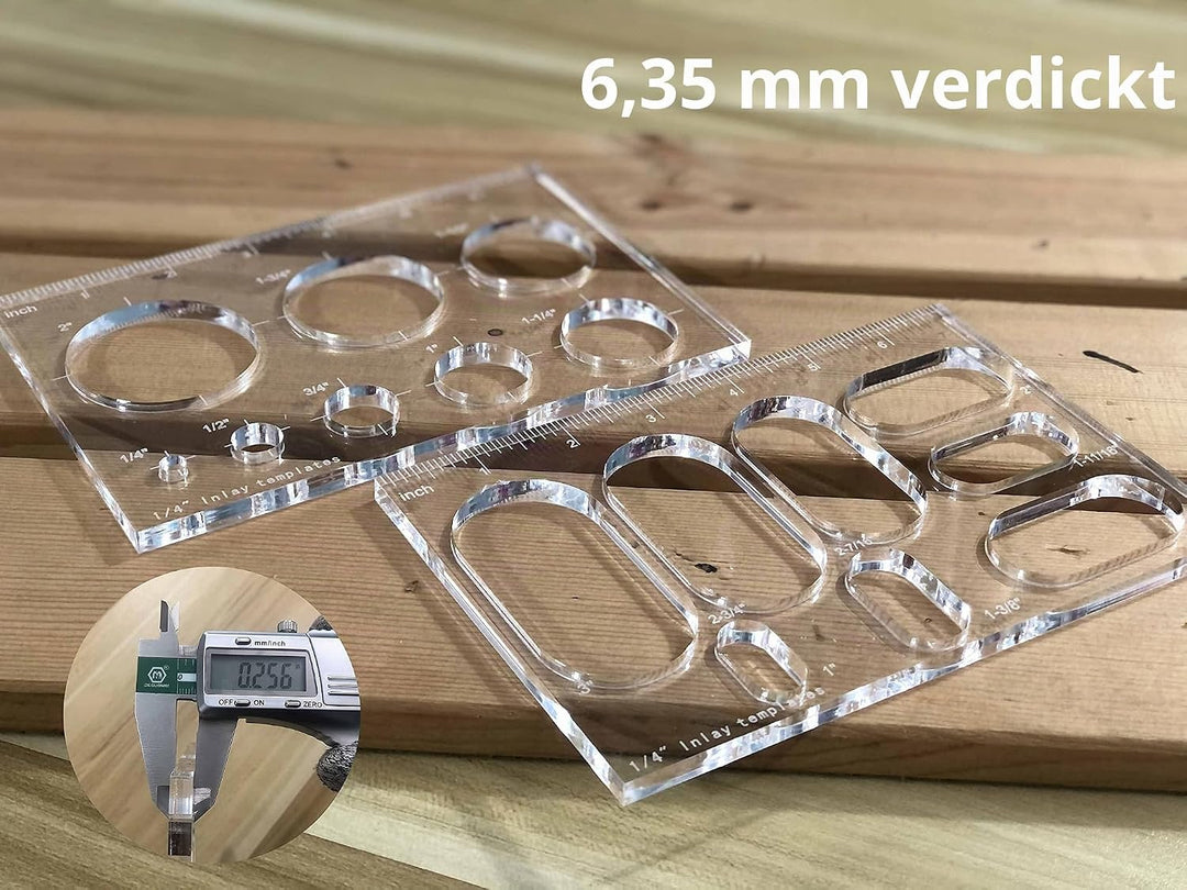 Router Jig Butterfly Star Inlay Templates, Dekorative und Router Templates für die Holzbearbeitung (