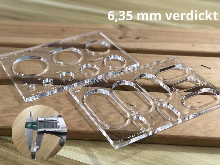 Router Jig Butterfly Star Inlay Templates, Dekorative und Router Templates für die Holzbearbeitung (
