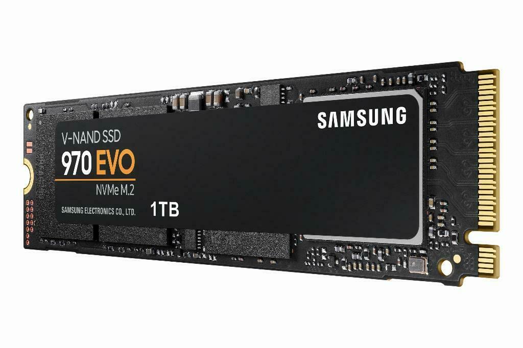 Samsung MZ-V7E1T0BW 970 EVO 1 TB NVMe M.2 Interne SSD Schwarz 1TB 970 EVO, 1TB 970 EVO