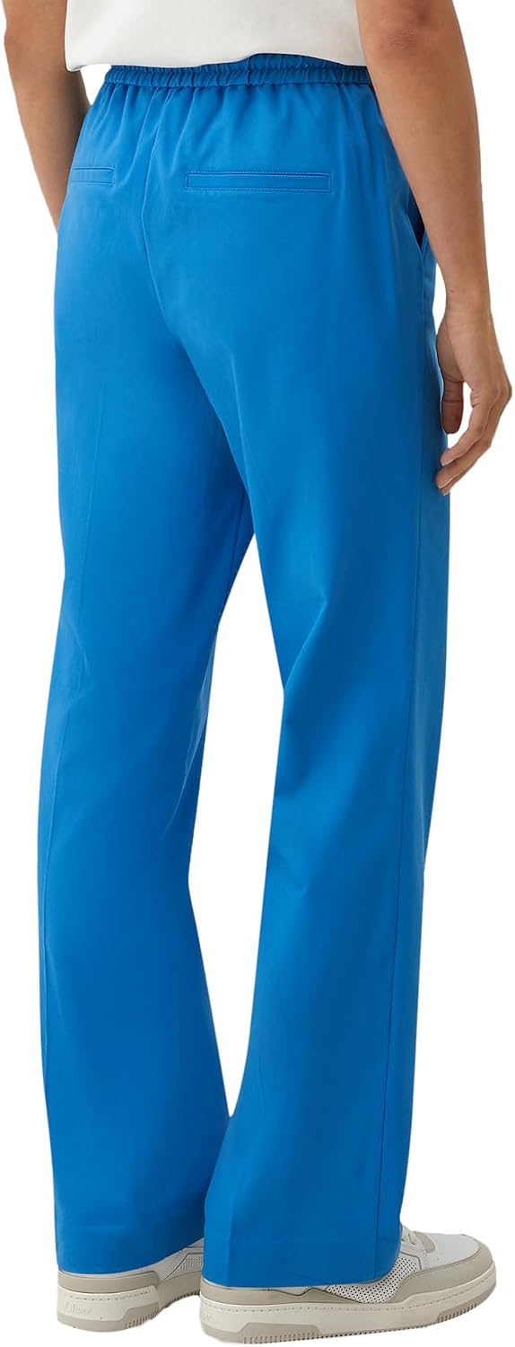 s.Oliver Damen Hose lang, Loose Fit 42 Blau, 42 Blau