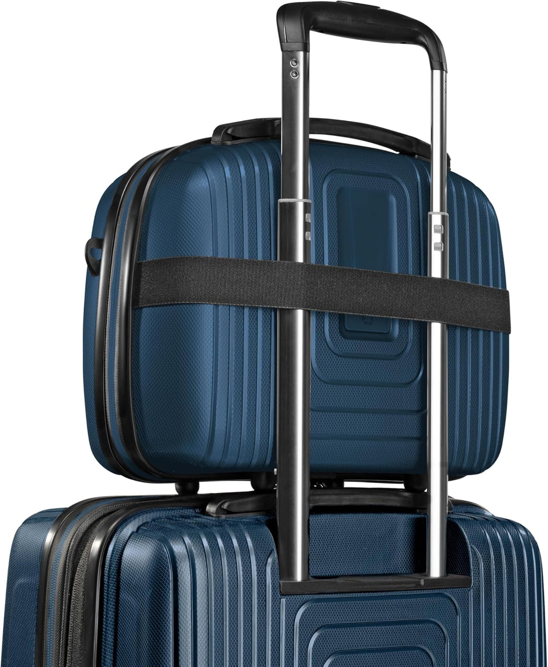 REDOLZ Hartschalen Koffer-Set-4-teilig | S 55 cm (ohne Laptopfach) + M 66 cm + L 77 cm + Beauty-Case