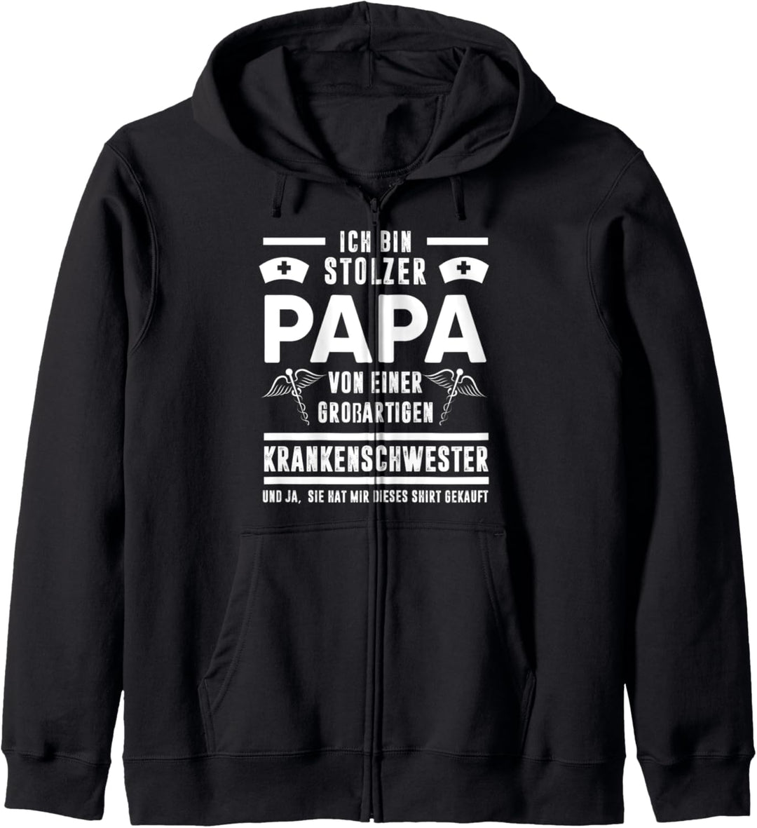 Krankenschwester Papa Tochter Kapuzenjacke
