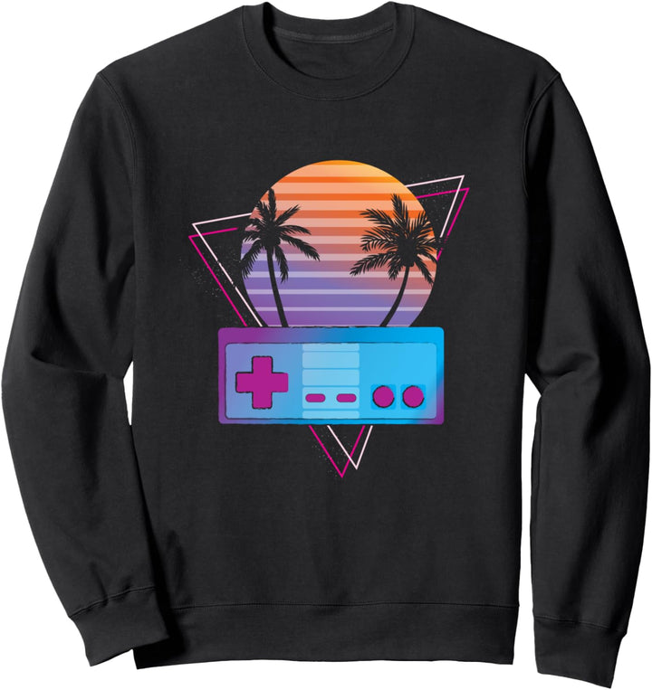80er Jahre Retrowave-Synthwave-Klassiker Spieler-Ästhetik Sweatshirt