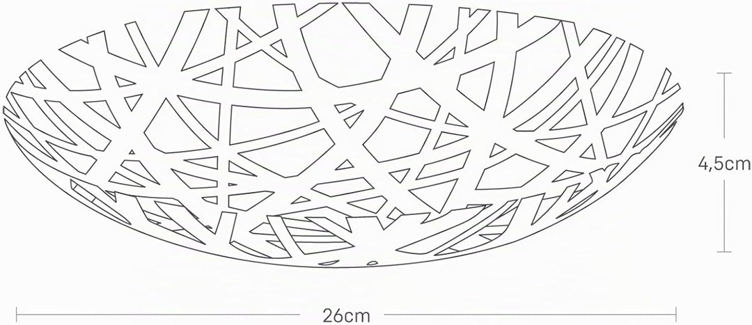 Yamazaki 2497 TOWER Obstschale, weiss, Stahl, Minimalistisches Design, 26 x 26 x 4,5 cm (LxBxH), Wei
