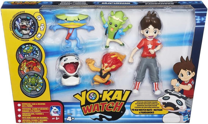 Hasbro Yo-Kai Watch B8803EU5 - Nate und 4 Medaillenfreunde, 5-er Pack
