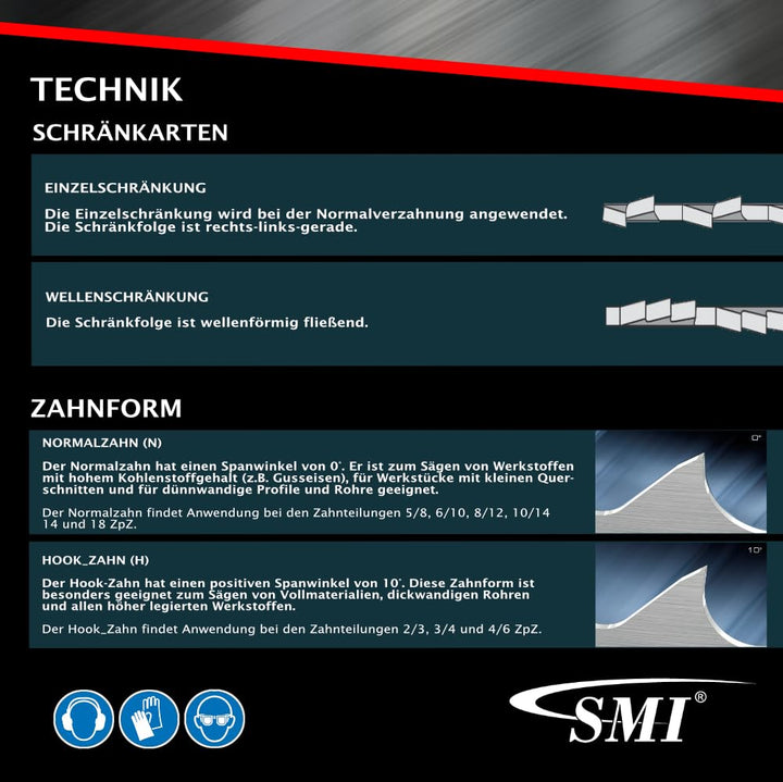 SMI 3er SET Bandsägeblatt Bi-Metall M42 Abmessung 2480 x 27 x 0,90 mm 10/14 ZpZ z.B. für Optimum, Ep