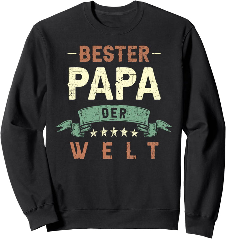 Bester Papa der Welt, Retro-Vintage-Look Sweatshirt
