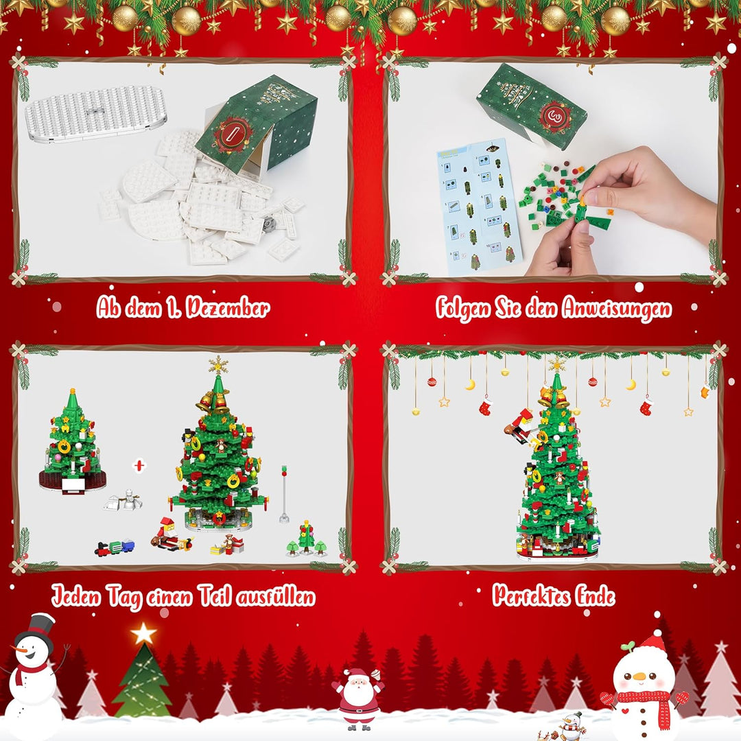 Joozmui Adventskalender 2025 Kinder, Weihnachtsbaum Spielzeug ab 3 4 5 6 7 8 9 10 Jahre Junge Gesche