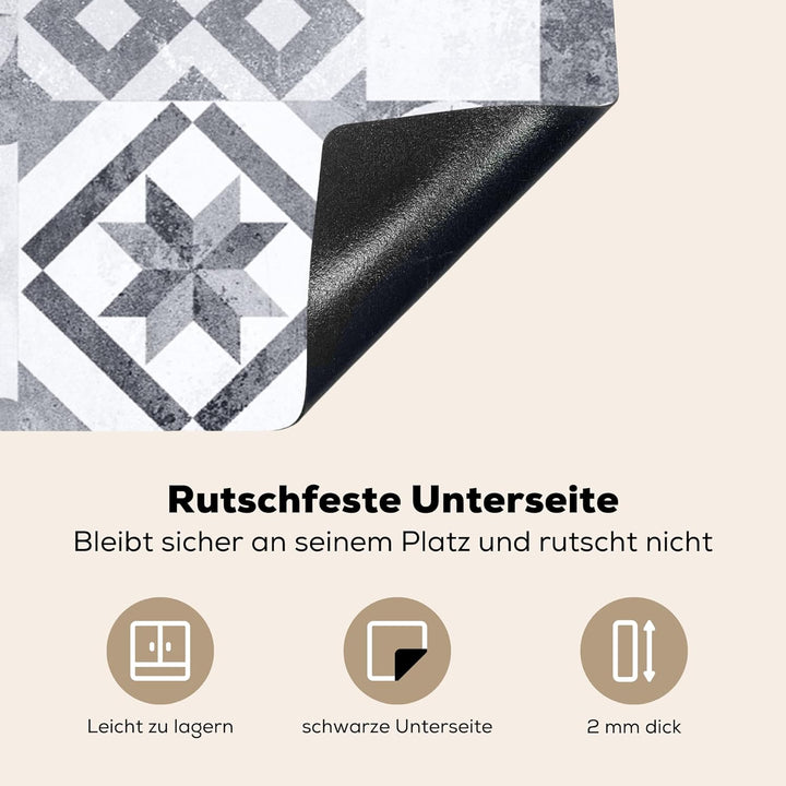 Herdabdeckplatte Einteilig 80x52 cm Küche Ceranfeld Abdeckplatte Cerankochfeld Abdeckung Induktionsk
