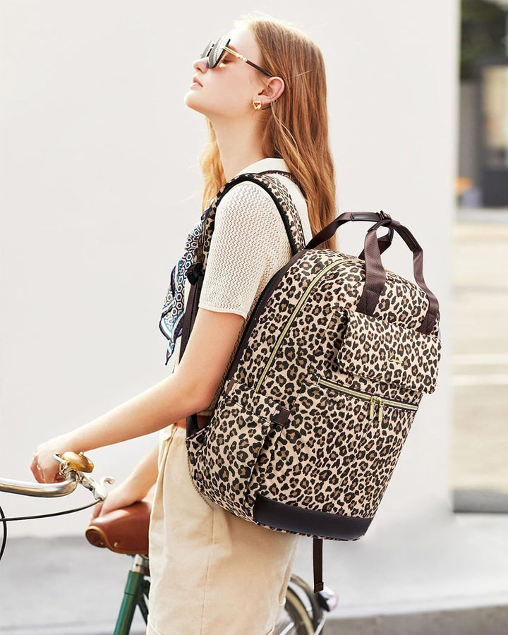 LOVEVOOK Rucksack Damen Elegant Arbeitstasche Reiserucksack Lehrertasche, 15,6 Zoll Schulrucksack Mä