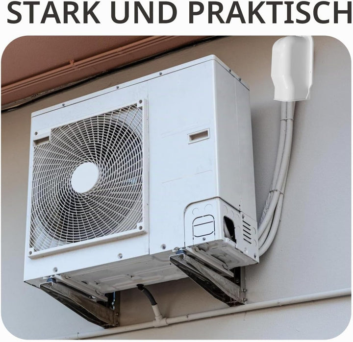 Wandanschlussstück Klimaanlagenrohrabdeckung Abdeckung Für Rohrnuten