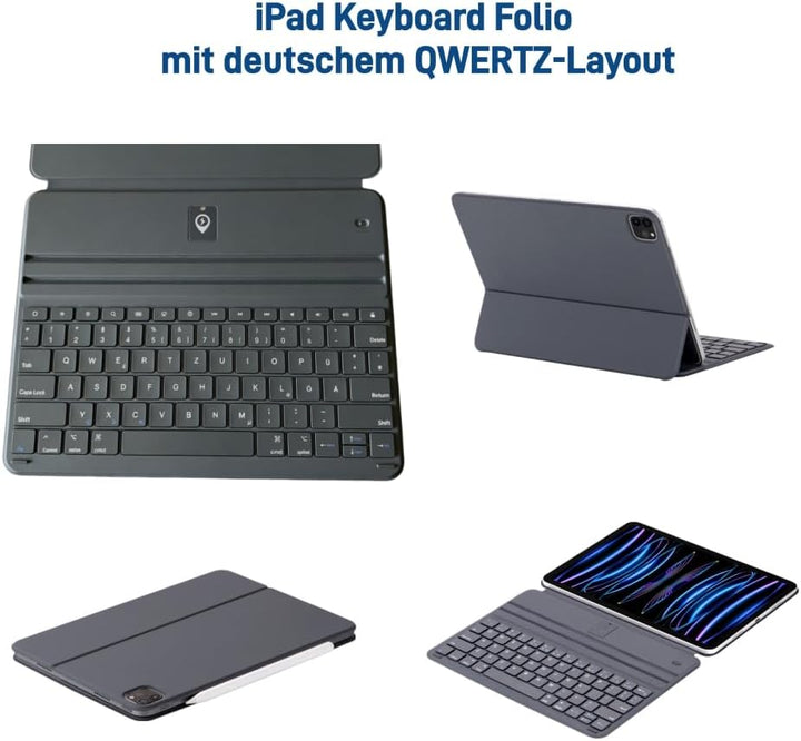 Deutsches QWERTZ-Layout Smart Keyboard Folio für iPad Pro 12,9 Zoll (3., 4., 5. 6. Gen) &amp; iPad Air 1