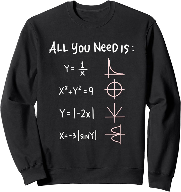 All You Need Is Love Math Sweatshirt