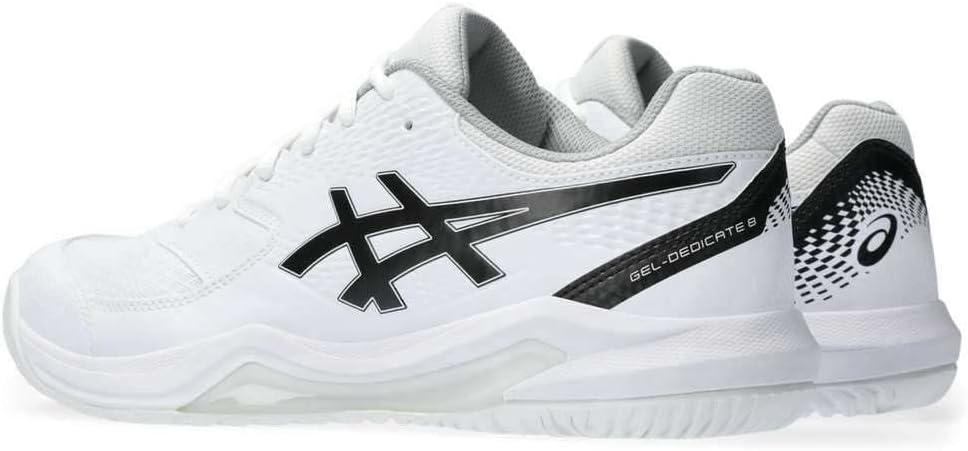 ASICS Dedicate 8 Mann Tennisschuhe Blau Weiss 42 EU White Black, 42 EU White Black