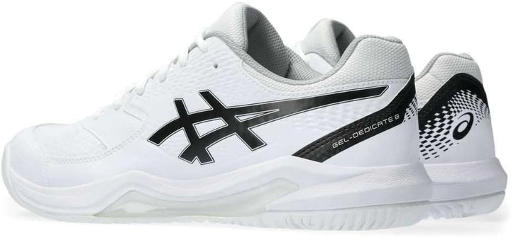 ASICS Dedicate 8 Mann Tennisschuhe Blau Weiss 42 EU White Black, 42 EU White Black