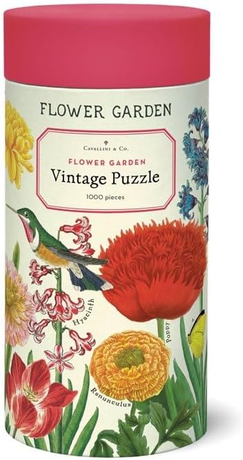 Cavallini 1000 Piece Puzzle, Flower Garden (PZL/FLRGRD)