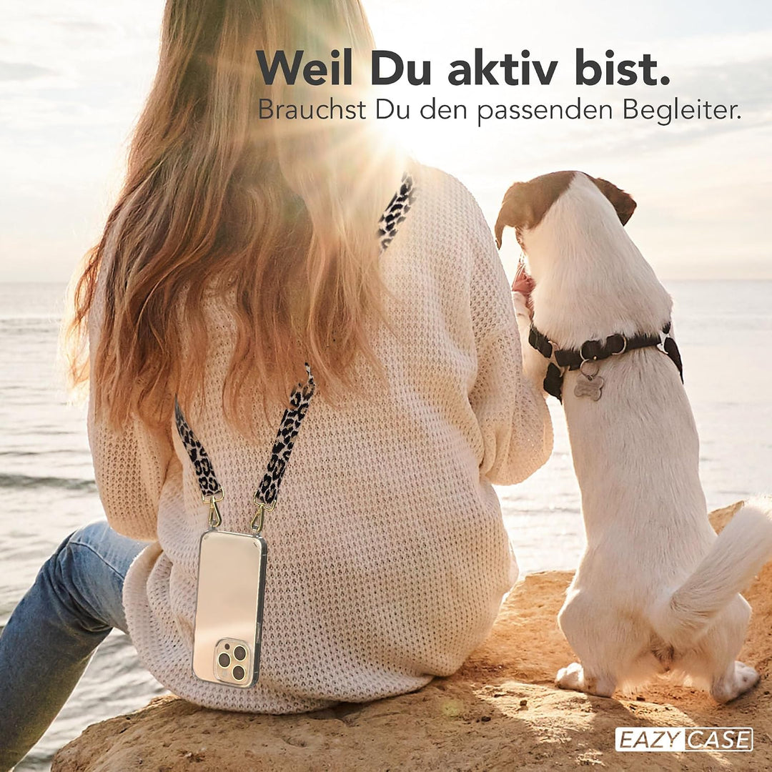 EAZY CASE Handykette - Verstellbares Taschenband kompatibel mit iPhone 14 Pro, Schulterriemen, Handy