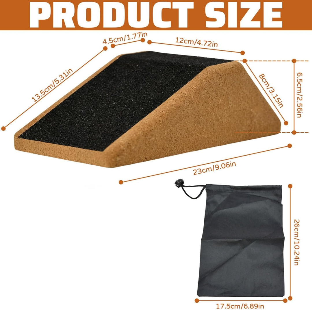 2er-Pack Kork-Kniebeugen-Keilblock, Squat Wedge, Kniebeugenkeil