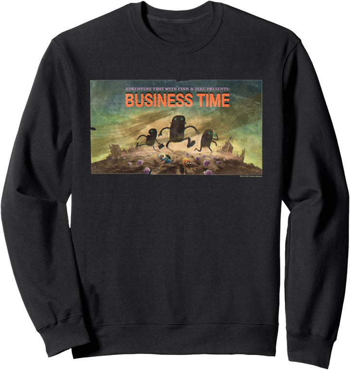 Adventure Time Business Time Card Sweatshirt
