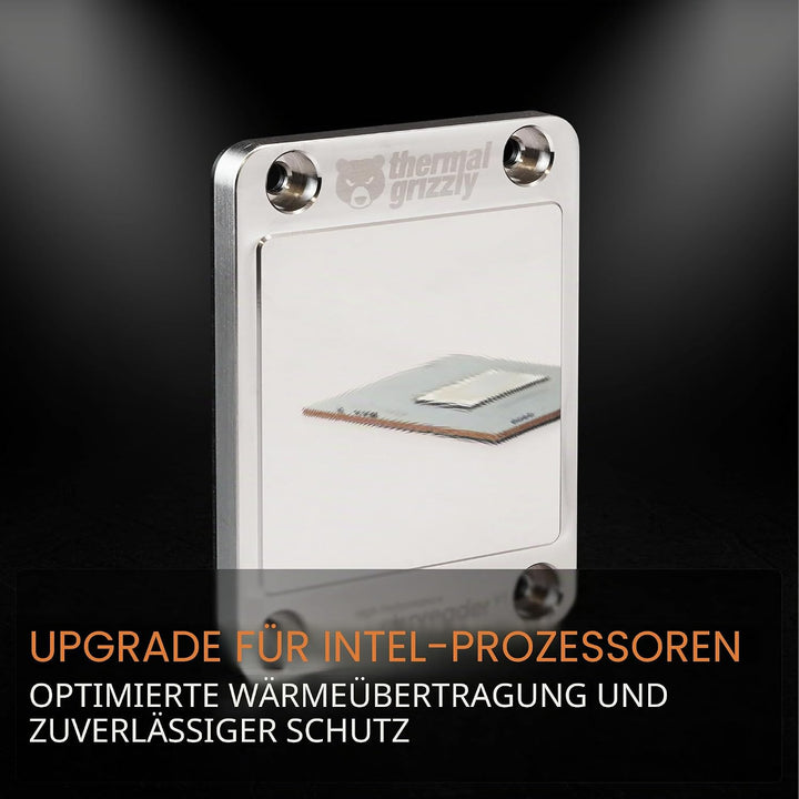 Thermal Grizzly Intel Heatspreader V1 - Hochleistungs-Heatspreader für Intel CPUs - Diamantgefräste