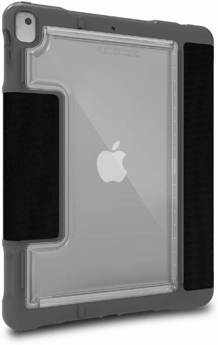 STM Goods Dux Plus Duo Schutzhülle für Apple iPad 10.2 (2020), iPad 10.2 (2019), Schwarz/Transparent
