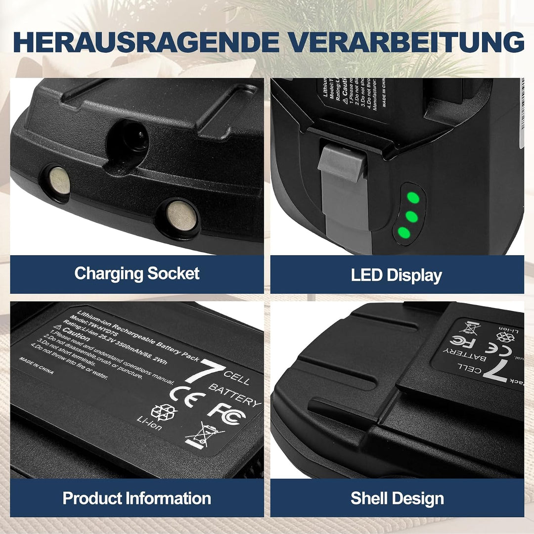 3500mAh Ersatzakku für Rowenta X-Force Flex 12.60 Serie, Staubsauger Akku Kompatibel mit RH98A3WO RH
