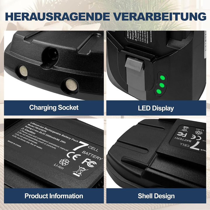 3500mAh Ersatzakku für Rowenta X-Force Flex 12.60 Serie, Staubsauger Akku Kompatibel mit RH98A3WO RH