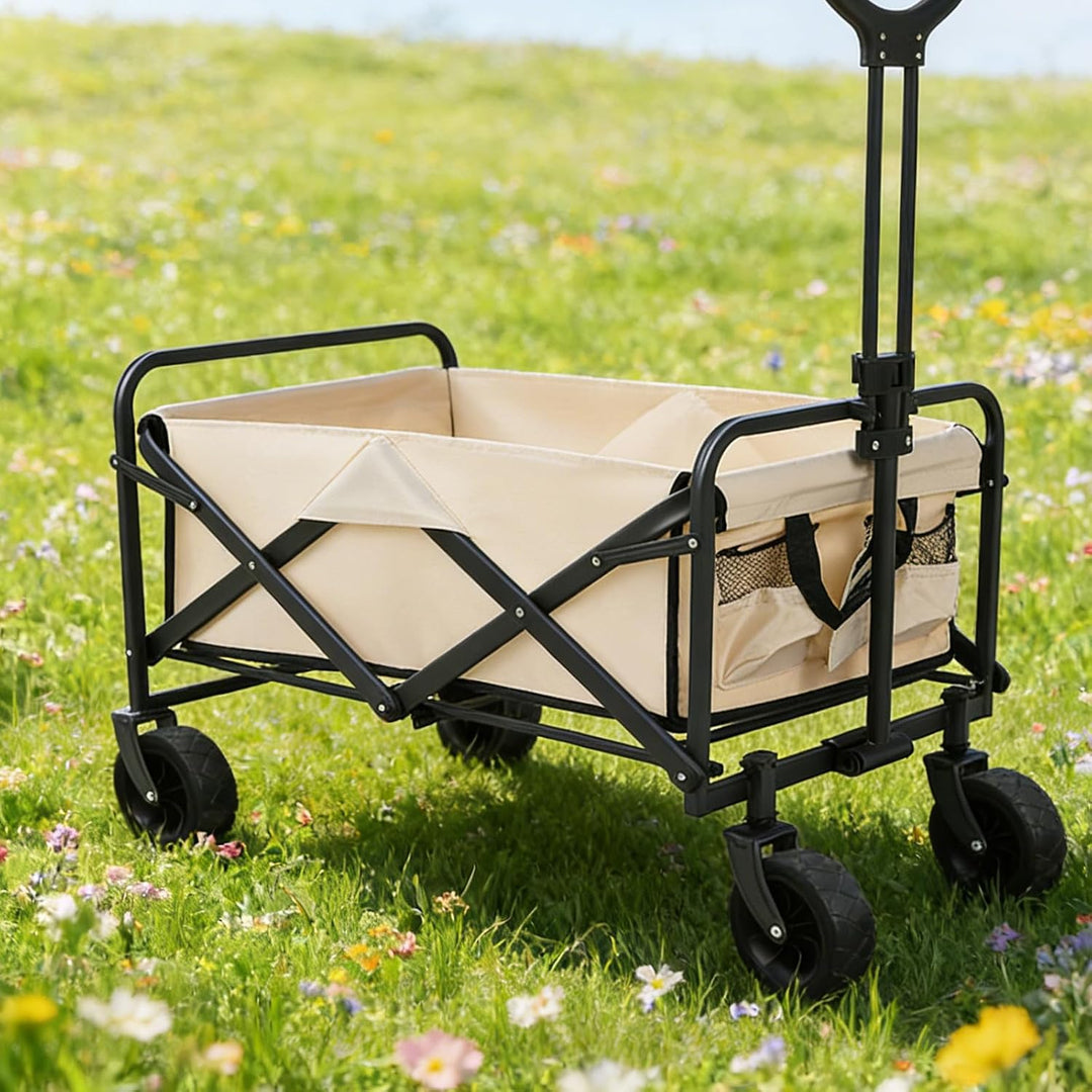 Yardenfun 2 Stück faltbare Wagenräder – 19 cm/7,5 Zoll Campingwagen-Gummiräder – Ersatzteile für Ein