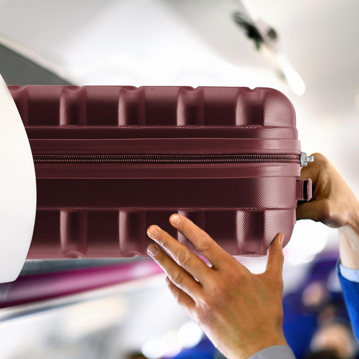 Flight Knight Case 2er-Pack Leichtes Starres ABS-Handgepack Mit 4 Radern, Zugelassen Fur Uber 100 Fl