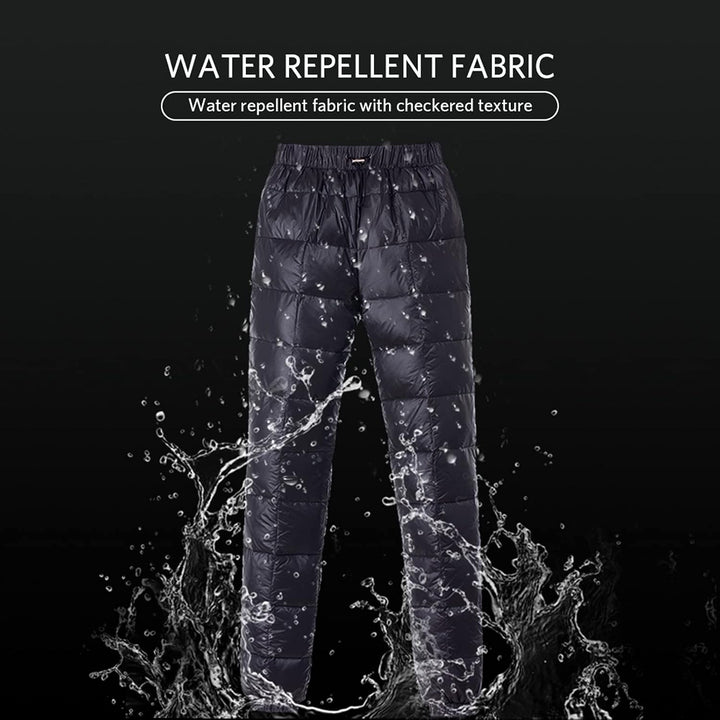 Tapasimme Damen Herren Winter Warme Gänse Daunenhose Ultraleichte Schneehose Kompressions-Daunenhose