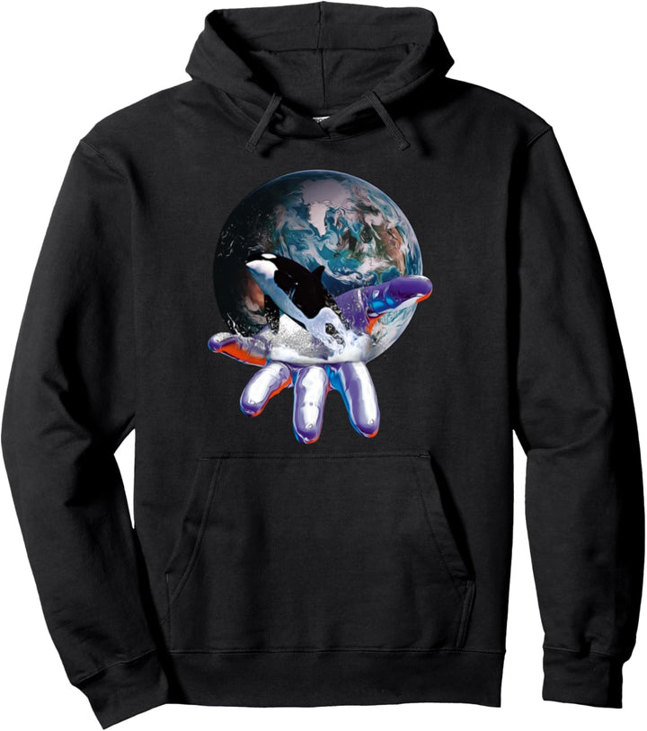 Orca Wal Pullover Hoodie