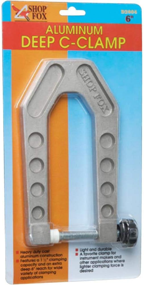 Shop Fox D2804 Schraubzwinge aus Aluminium, 15 cm (6 Zoll)