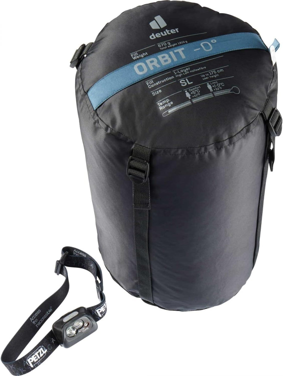 deuter Orbit 0° SL Damen Kunstfaserschlafsack Zip left, Zip left